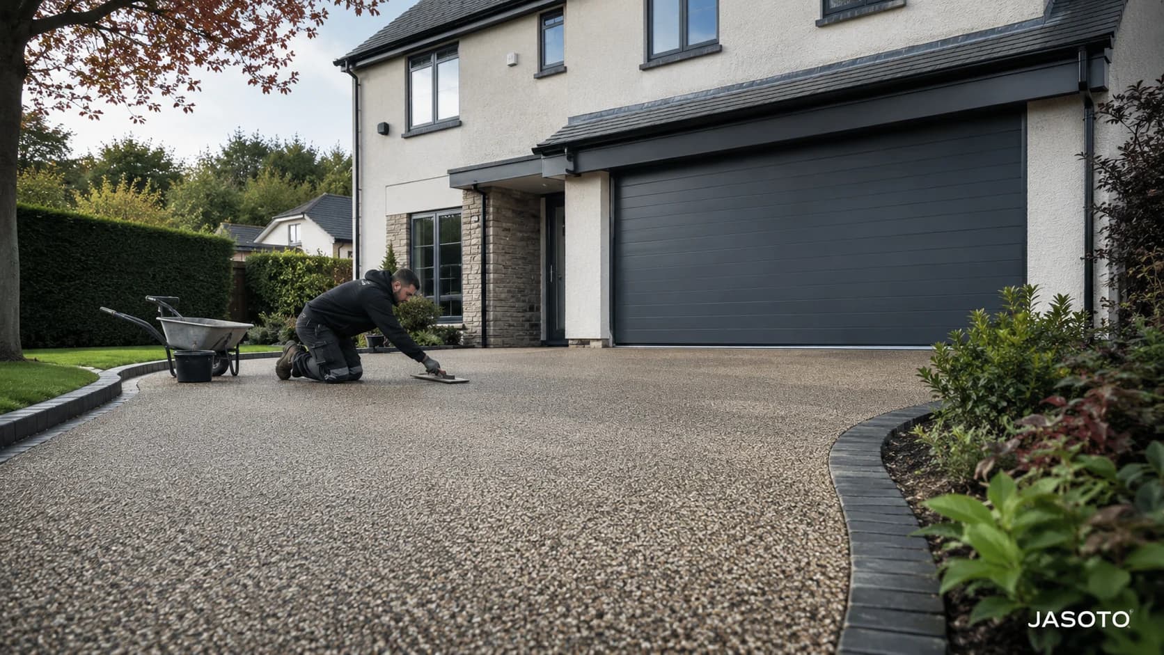 New driveway installed at a UK home