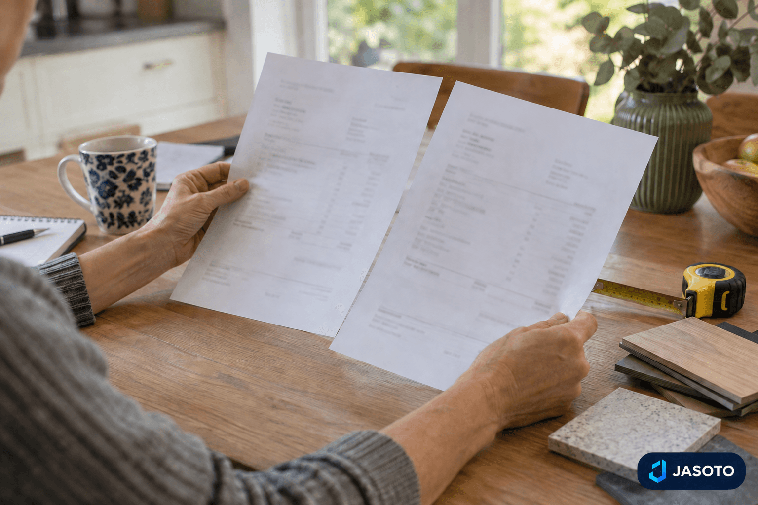 Two quotes can describe different jobs. Before comparing the totals, check preparation, materials, waste removal and finishing. Our guide includes a simple comparison method.