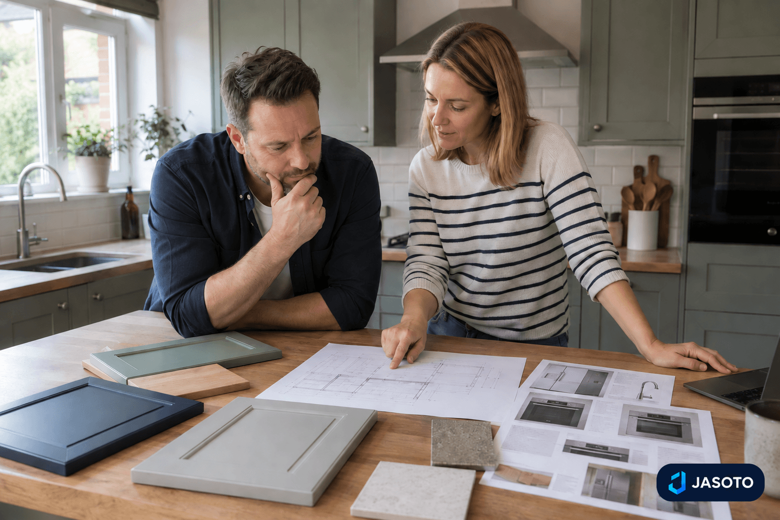 A kitchen plan needs more than cabinet sizes. Check appliance doors, delivery access and who is responsible for each installation task before ordering.