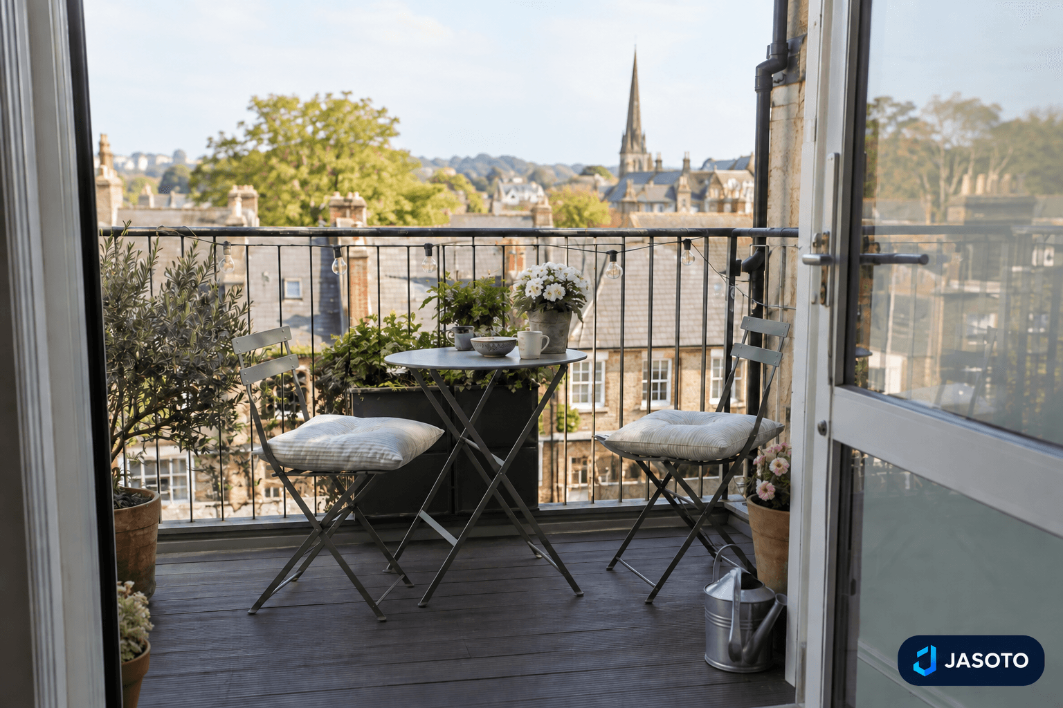A balcony table fits only if you can still pull out the chair. Try this layout test before ordering furniture for a small outdoor space.