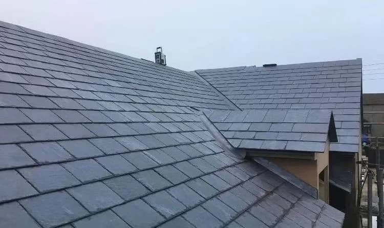 Slate roof and valley detail from R.S Roofing’s website project gallery